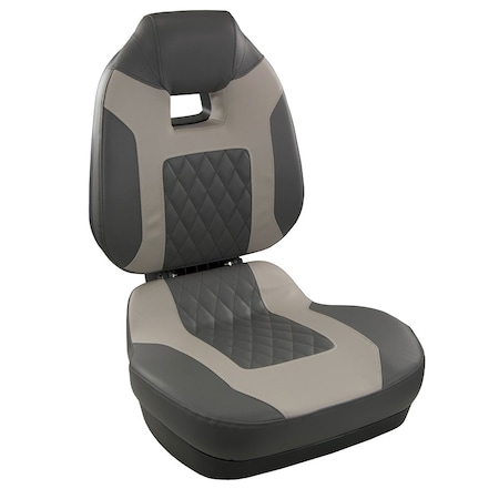 Springfield Marine Springfield Fish Pro II High Back Folding Seat - Charcoal/Grey 1041483